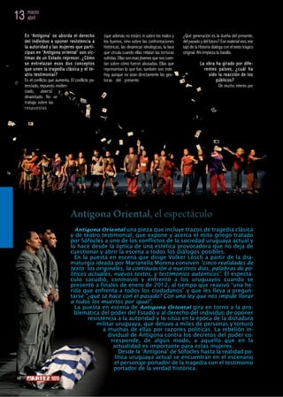 13 marzo
   abril


      E n ‘A n t íg o na ’ s e a b o rd a e l d e re c ho       (que además no están) ni sobre los mal...