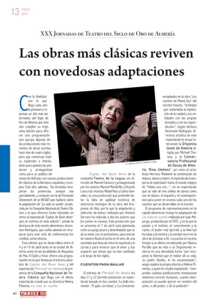 13 marzo
   abril



                               XXX Jornadas de Teatro del Siglo de Oro de Almería


     Las obras má...