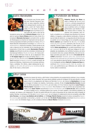 13 marzo
   abril

                                 m      i   s        c         e          l       á          n         ...