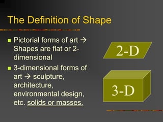 Shape Form Definition Art fundamentals ch04 shape 18 11-2017 | PDF