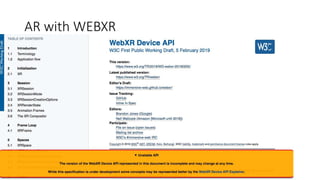 AR with WEBXR
 