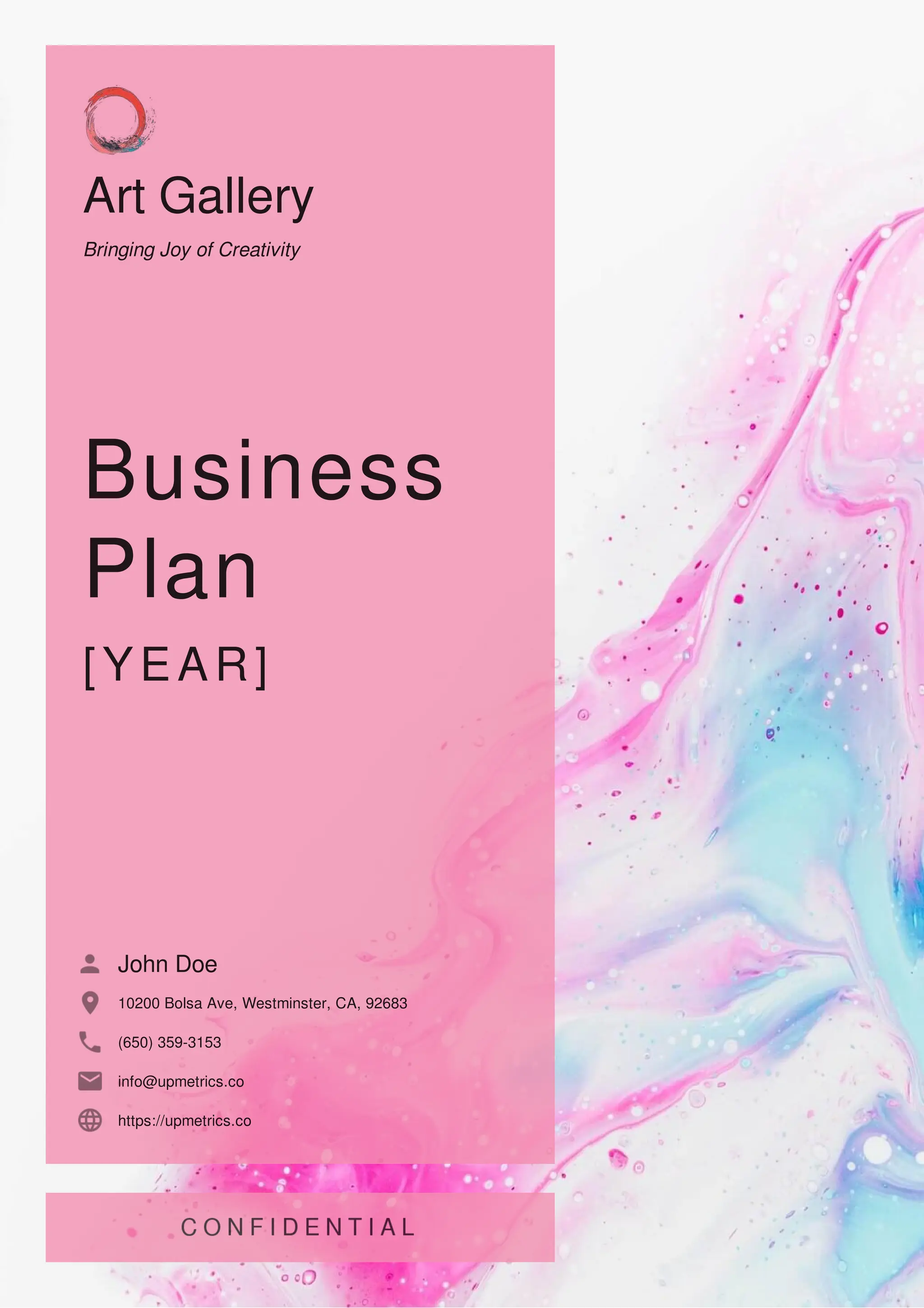 art gallery business plan example | PDF