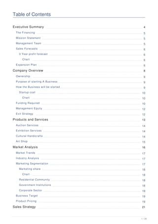 art gallery business plan example | PDF - Developing A High End Art Gallery Business Plan