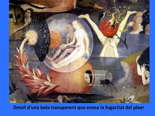 Detall d'una bola transparent que evoca la fugacitat del plaer 