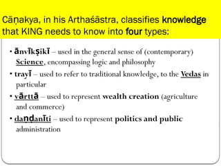 Arthashastra Kautilya Chanakya Sem 1 IKS | PPTX