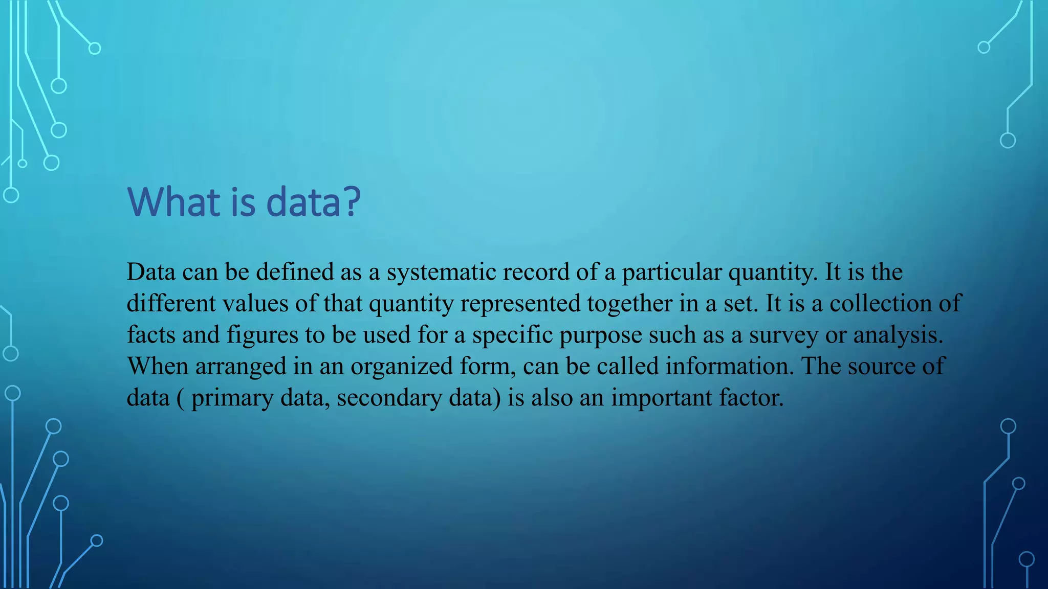 Data and its Types | PPTX