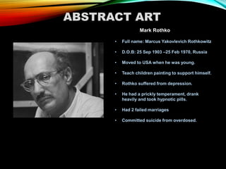 Marcus Rothkowitz Art history for Secondary school | PDF