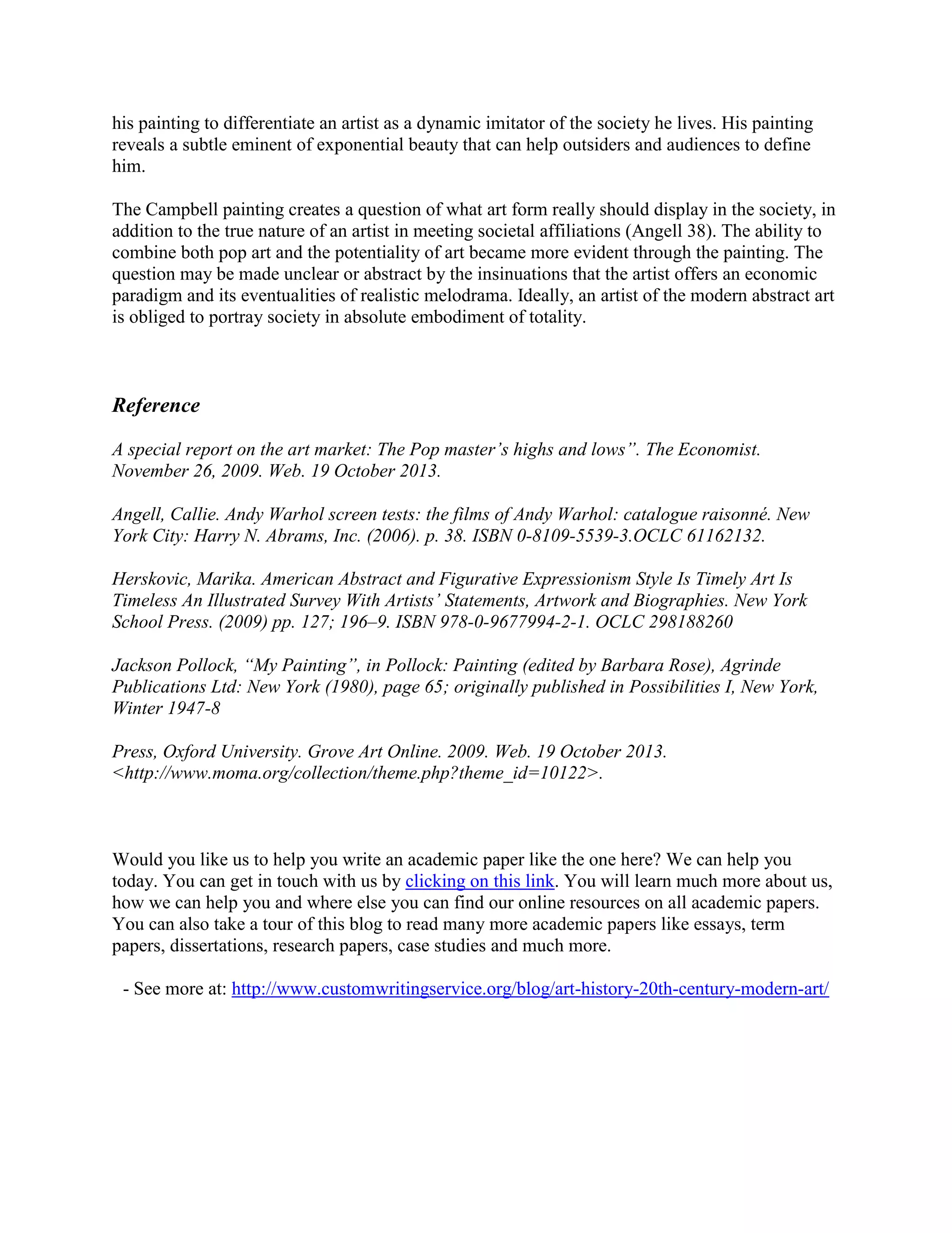Art history 20th century modern art | PDF