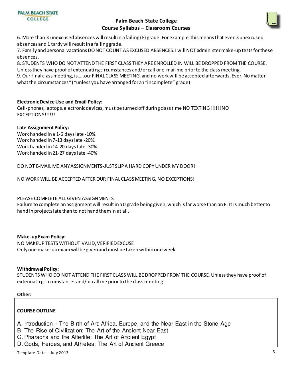 Art History 1 syllabus