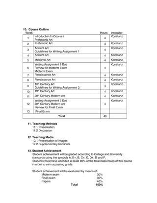 Course Syllabus | PDF