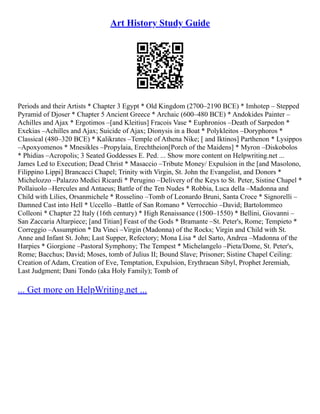 Art History Study Guide | PDF