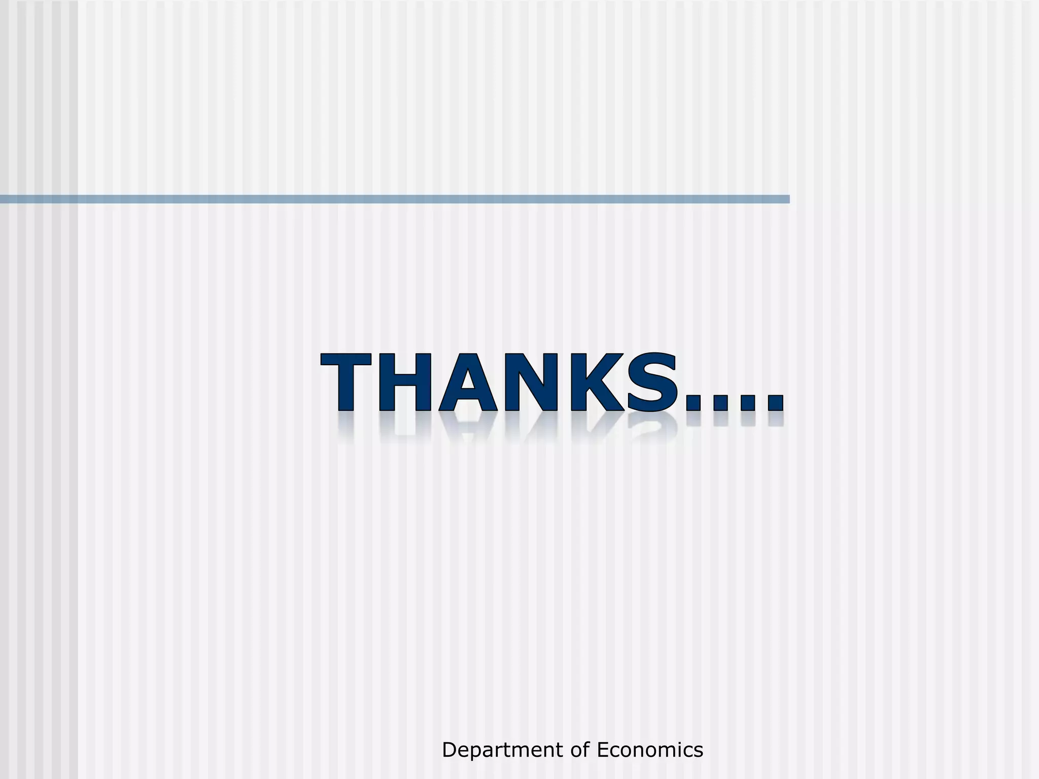 Department of Economics
 