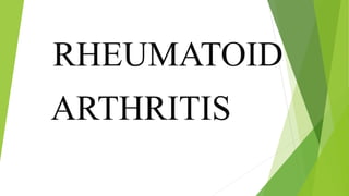 ARTHRITIS
RHEUMATOID
 
