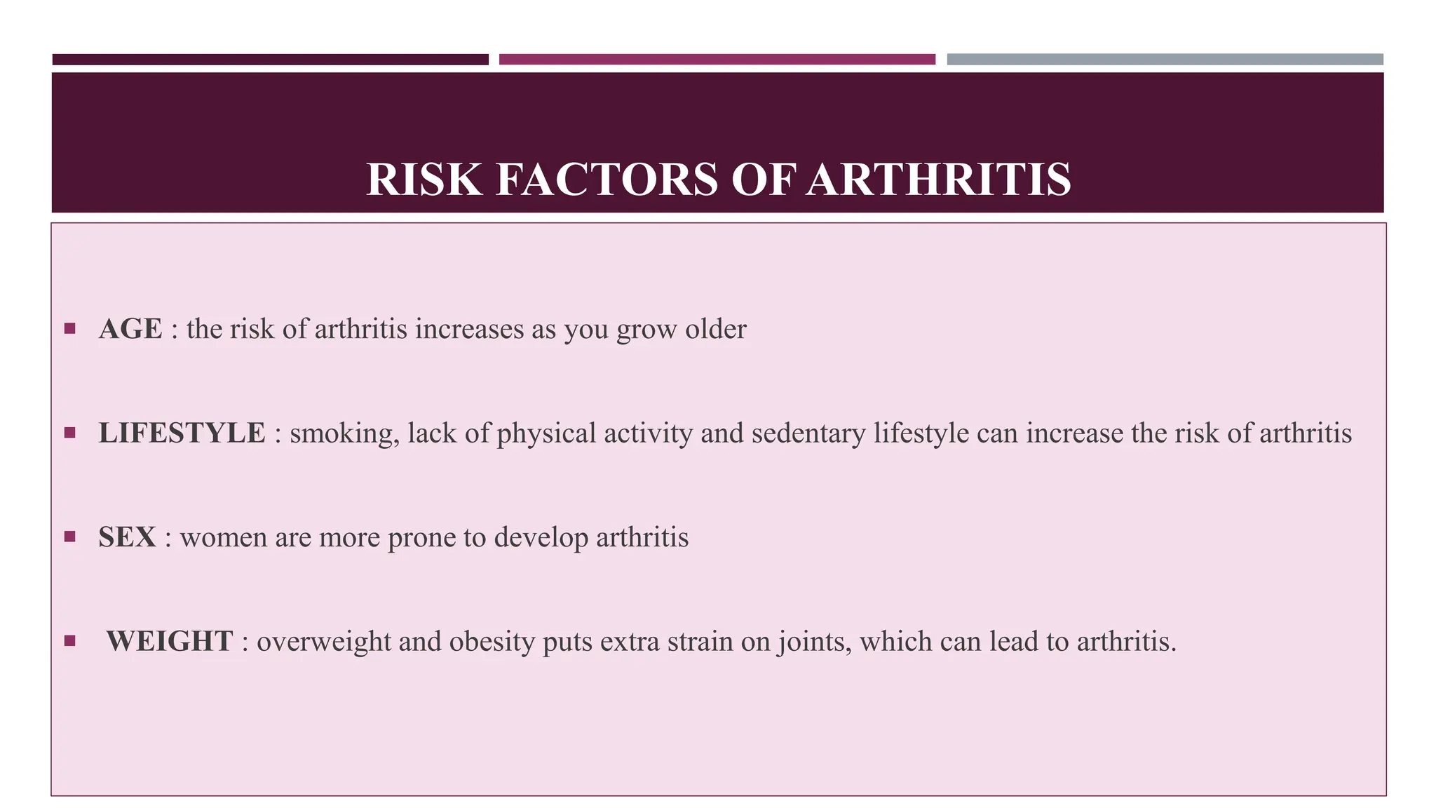 Arthritis and it's most common types with diet management and ...