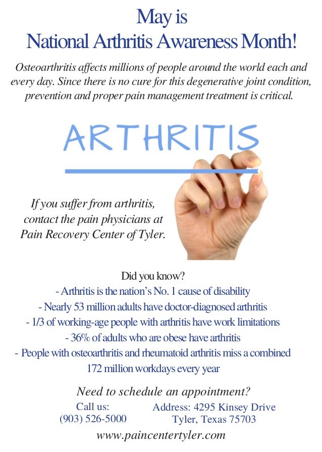 Osteoarthritis Awareness Pain Management Tyler TX