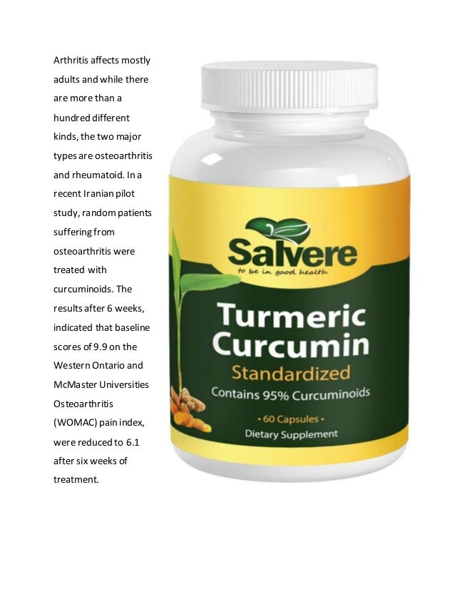 Arthritis sufferers could benefit from turmeric curcumin supplement