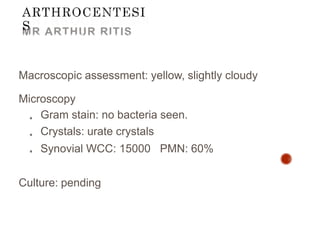 Arthrocentesis. in Orthopaedics .pptx