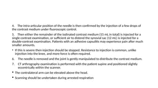 Arthrography procedures and techniques.pptx