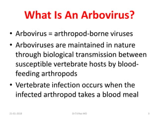 Arthropod-borne   Viral Infections by Dr.T.V.Rao MD