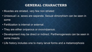 Arthropoda characters & classification | PPTX