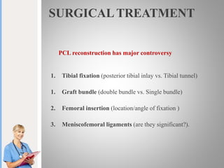 Pcl Inlay Arthroscopic pcl reconstruction | PPTX