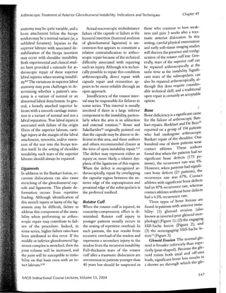 Arthroscopic Treatment of Anterior Glenohumeral Instability Indications and Techniques | Vail Sports Medicine