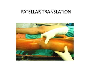 PATELLAR TRANSLATION

 