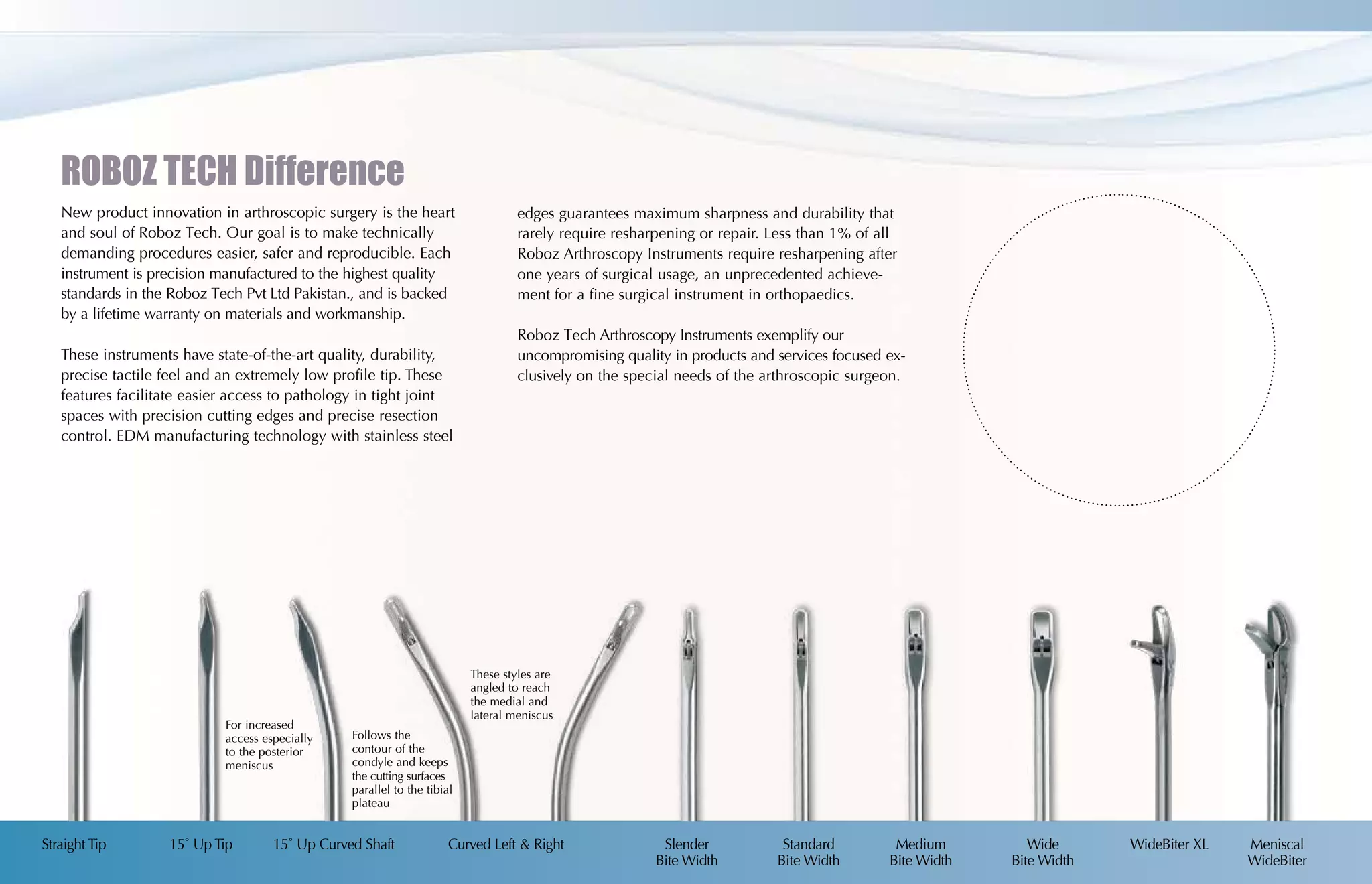 Arthroscopic Surgical Instruments and features include PDF