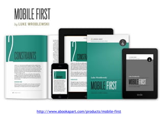 http://www.abookapart.com/products/mobile-first 
 