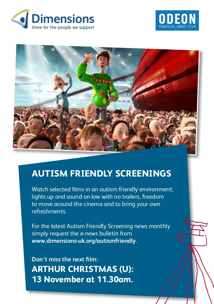 Autism Friendly Screening of Arthur Christmas in B'ham