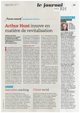 Arthur Hunt innove en matière de revitalisation