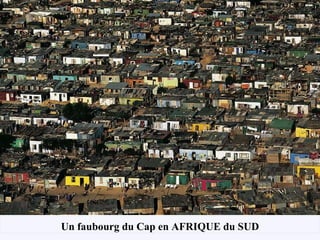 Un faubourg du Cap en AFRIQUE du SUD 