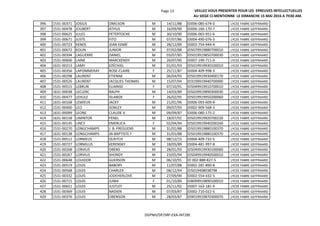 Page 13 VEILLEZ VOUS PRESENTER POUR LES EPREUVES INTELLECTUELLES
AU SIEGE CI-MENTIONNE LE DIMANCHE 15 MAI 2016 A 7H30 AM.
396 1531-00371 JOSIUS OMILSON M 14/11/88 ID006-085-674-0 LYCEE FABRE GEFFRAARD
397 1531-00478 JOUBERT ATHUS M 16/09/90 ID006-166-170-7 LYCEE FABRE GEFFRAARD
398 1531-00625 JULES PETERTOCHE M 30/10/90 ID006-065-951-6 LYCEE FABRE GEFFRAARD
399 1531-00671 JUSTE FITO M 07/07/86 ID004-490-076-3 LYCEE FABRE GEFFRAARD
400 1531-00723 KENOL JEAN EDMÉ M 28/12/89 ID002-754-944-4 LYCEE FABRE GEFFRAARD
401 1531-00672 KOLIN JUNIOR M 07/02/88 ID5079919880700010 LYCEE FABRE GEFFRAARD
402 1531-00394 LAGUERRE DANIEL M 03/07/85 ID5019919850700030 LYCEE FABRE GEFFRAARD
403 1531-00606 LAINE MARCKENDY M 26/07/90 ID007-199-711-0 LYCEE FABRE GEFFRAARD
404 1631-00213 LAMY EZÉCHIEL M 01/01/93 ID5019919930100010 LYCEE FABRE GEFFRAARD
405 1531-00356 LAPOMMERAY ROSE-CLAIRE F 25/11/87 ID004-409-998-3 LYCEE FABRE GEFFRAARD
406 1531-00298 LAURENT ETIENNE M 06/04/93 ID5019919930400170 LYCEE FABRE GEFFRAARD
407 1531-00526 LAURENT JACQUES THOMAS M 15/07/94 ID3199919940700000 LYCEE FABRE GEFFRAARD
408 1531-00515 LEBRUN ELIANISE F 07/10/91 ID5049919910700010 LYCEE FABRE GEFFRAARD
409 1631-00038 LECLERC RALPH M 14/03/89 ID5029919890300030 LYCEE FABRE GEFFRAARD
410 1531-00477 LEHULE ISLANDE F 26/02/95 ID5019919950200060 LYCEE FABRE GEFFRAARD
411 1631-00168 LEMIEUX JACKY M 21/01/96 ID006-093-609-8 LYCEE FABRE GEFFRAARD
412 1531-00400 LEO SONLEY M 09/07/93 ID002-909-568-3 LYCEE FABRE GEFFRAARD
413 1631-00099 LEONE CLAUDE V. M 09/09/87 ID006-080-175-2 LYCEE FABRE GEFFRAARD
414 1631-00158 LIMINTOR FENEL M 18/07/92 ID5019919920700220 LYCEE FABRE GEFFRAARD
415 1631-00145 LINCY EMERLICA F 02/04/94 ID5019919940200260 LYCEE FABRE GEFFRAARD
416 1531-00270 LONGCHAMPS J. B. FREGUENS M 31/01/88 ID5019919880100370 LYCEE FABRE GEFFRAARD
417 1631-00138 LONGCHAMPS JN-BAPTISTE F M 31/01/88 ID5019919880100370 LYCEE FABRE GEFFRAARD
418 1531-00512 LORMEUS OLRITCH M 08/12/15 ID004-409-732-5 LYCEE FABRE GEFFRAARD
419 1531-00727 LORMILUS KERENSKY M 18/05/89 ID004-481-997-8 LYCEE FABRE GEFFRAARD
420 1531-00268 LORVIUS OBENS M 28/01/93 ID5049919930100060 LYCEE FABRE GEFFRAARD
421 1531-00267 LORVIUS SHONDY M 23/05/94 ID5049919940500010 LYCEE FABRE GEFFRAARD
422 1531-00648 LOUIDOR GUERSON M 06/10/91 ID`002-888-827-5 LYCEE FABRE GEFFRAARD
423 1531-00519 LOUIS BABORY M 11/07/88 ID002-281-890-8 LYCEE FABRE GEFFRAARD
424 1531-00568 LOUIS CHARLEX M 08/12/94 ID5019408038798 LYCEE FABRE GEFFRAARD
425 1531-00332 LOUIS JODEHERLOVE M 27/09/90 ID002-554-432-5 LYCEE FABRE GEFFRAARD
426 1531-00715 LOUIS JUNIA F 01/10/89 ID8099919890100010 LYCEE FABRE GEFFRAARD
427 1531-00651 LOUIS JUSTLEY M 25/11/92 ID007-163-181-9 LYCEE FABRE GEFFRAARD
428 1531-00369 LOUIS NADIEN M 07/03/87 ID002-710-022-5 LYCEE FABRE GEFFRAARD
429 1531-00376 LOUIS OBENSON M 28/03/87 ID9019919870300070 LYCEE FABRE GEFFRAARD
DGPNH/DP/SRP-EXA-INT28E
 