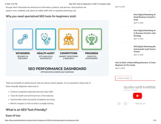 SEO Tools for Beginners 2026: The Ultimate Guide to Ranking Your Site | PDF
