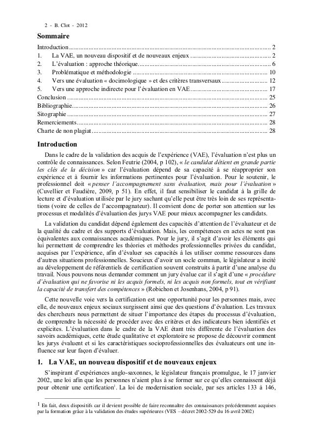 evaluation en vae travail social
