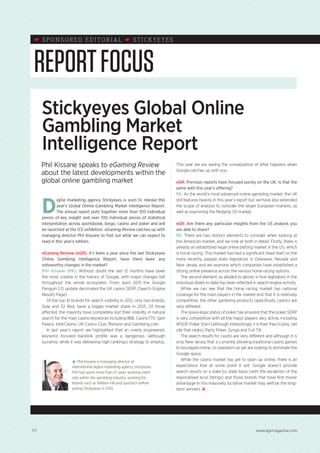 Report Focus - iGaming Intelligence Report