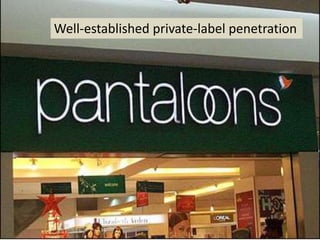 Well-established private-label penetration
 