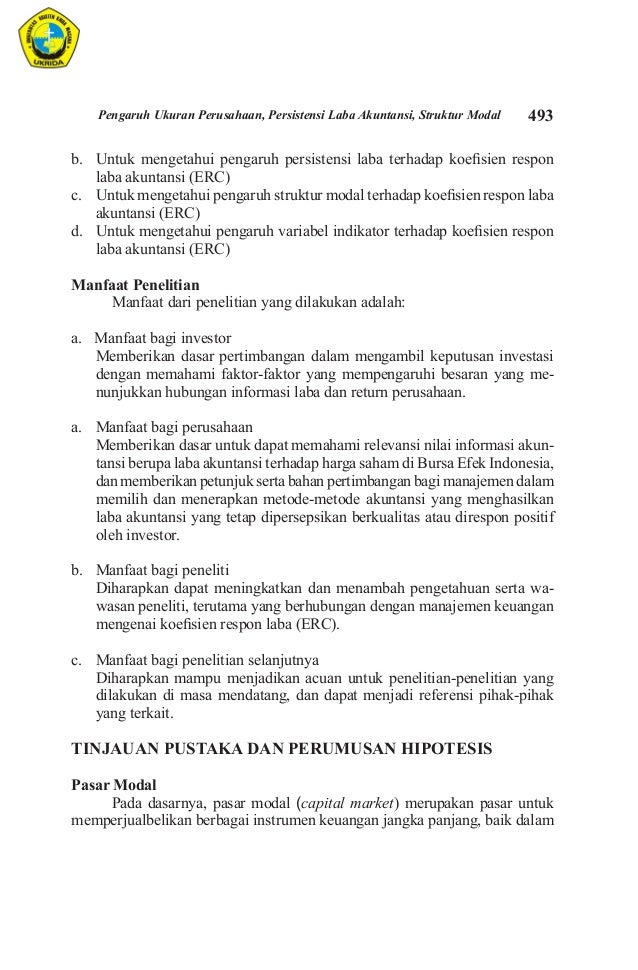ANALISIS FAKTOR FUNDAMENTAL TERHADAP RETURN JANGKA PENDEK 