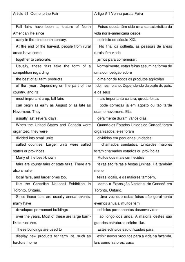 Artigos em ingles