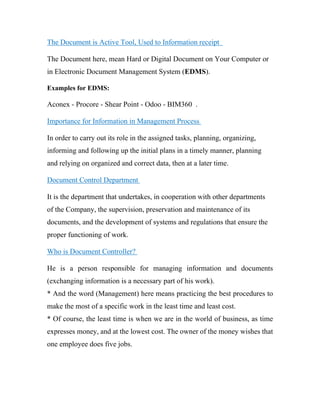 Document Control best practices and definitions | PDF