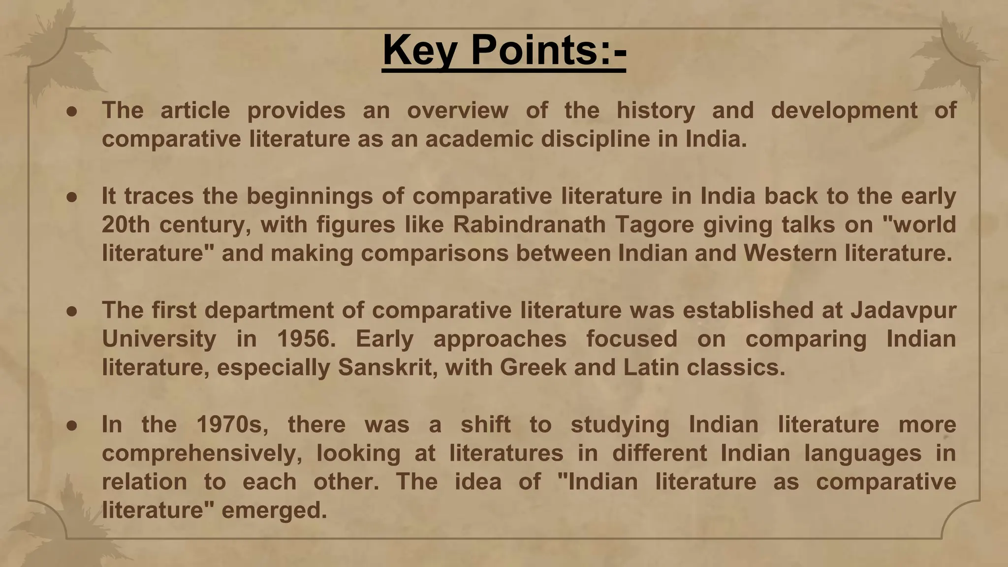 Article-3 COMPARATIVE LITERATURE IN INDIA_ overview of its history by ...