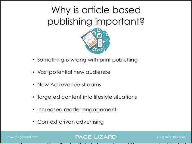 Webinar Articlebased publishing