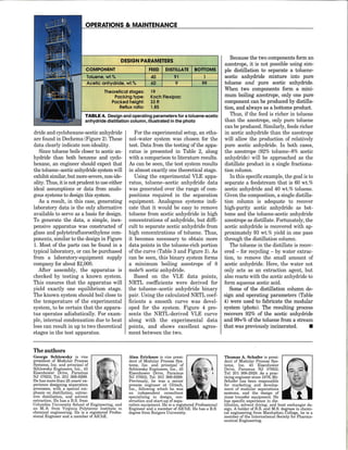 Generating Your Own VLE Data: CHEMICAL ENGINEERING, March 1995