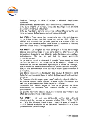 Article 1792 code civil | PDF