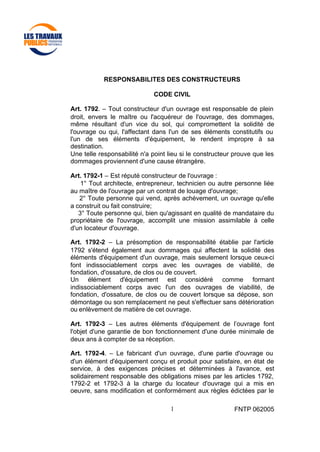 1798 Code Civil Articles 1792 Et 2270 Du Code Civil – DBJZDW