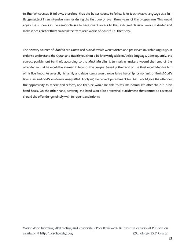 Shariah Program Classical Arabic Vs Msa