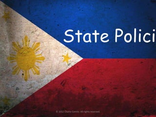 State Polici



© 2012 Charie Camilo. All rights reserved.
 