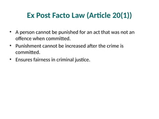 Comprehensive Overview of Article 20 of the Indian Constitution ...