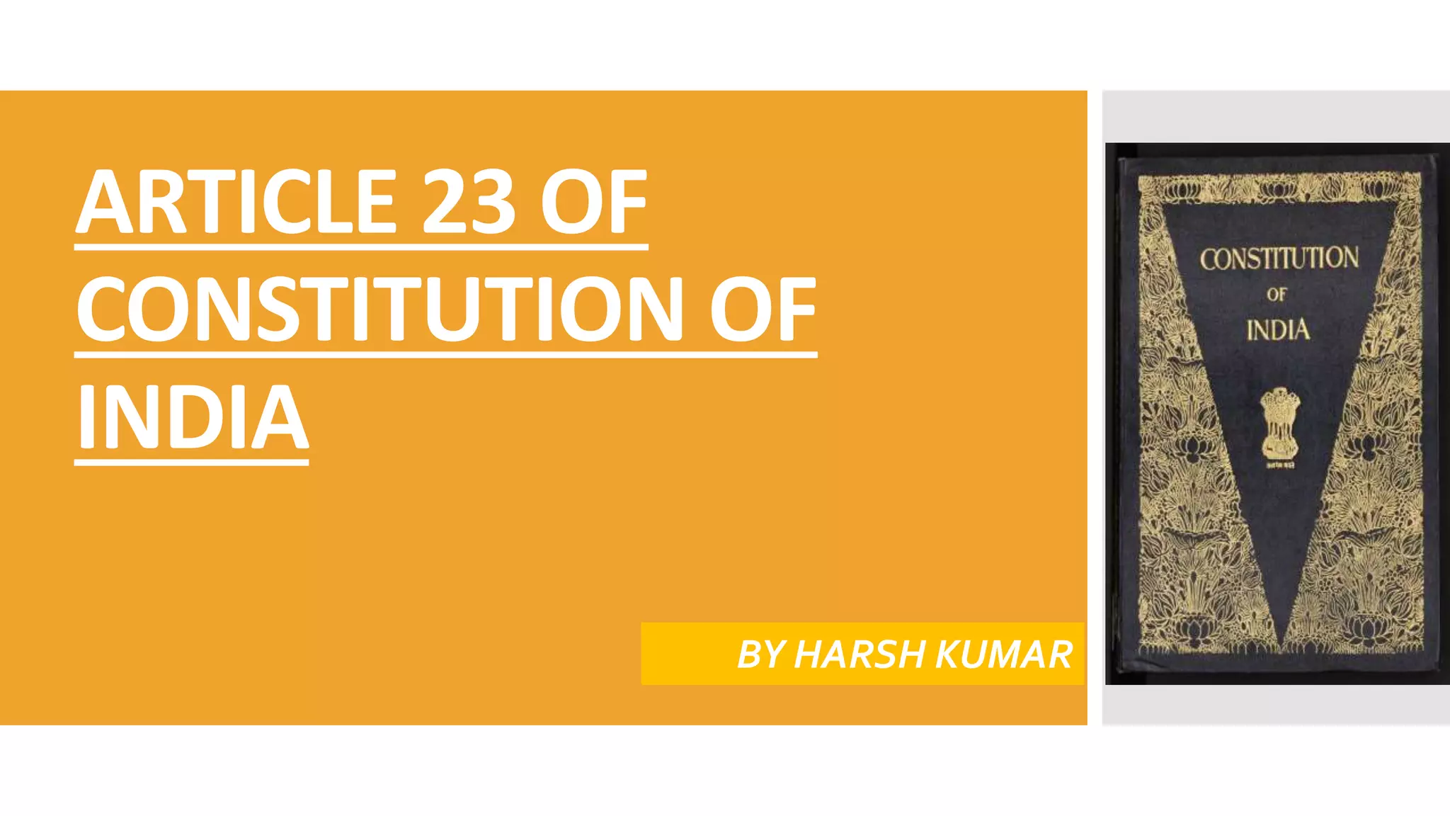 Article 23 Of Constitution Of India.pptx