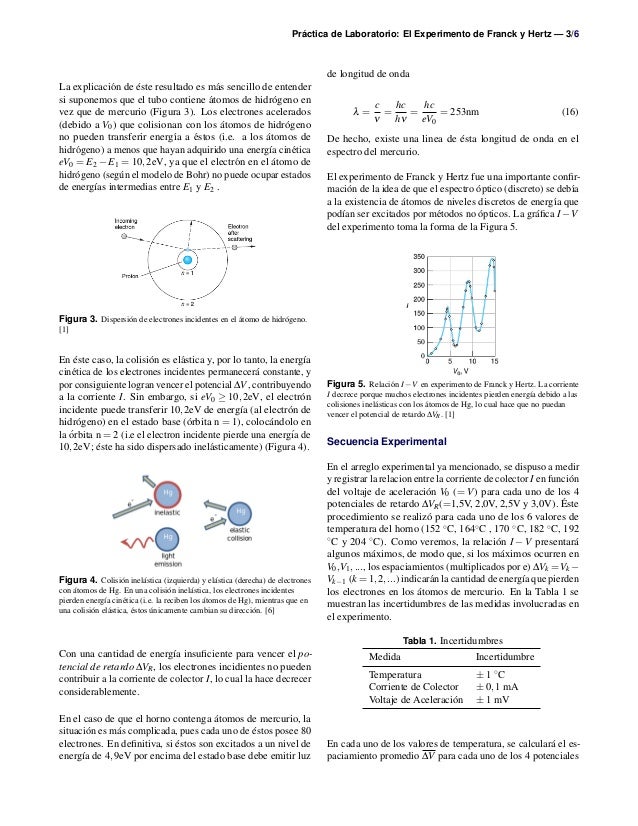 El Experimento de Franck y Hertz